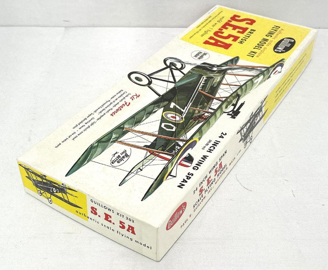 未組立品】1980年代 Guillow's S.E.5Aフライングモデルキッド - メルカリ
