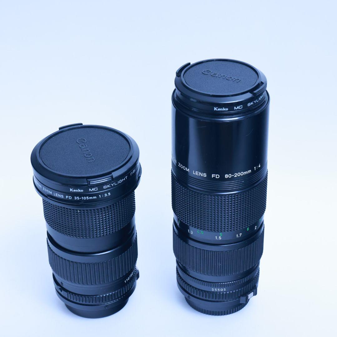 Canon NEW FD 35-105mm F3.5 80-200mmf4 2本 New FD35-105mm F3.5 - キヤノンカメラミュージアム