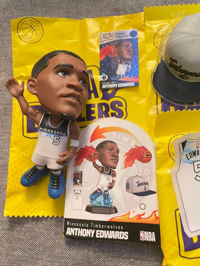 NBA BALLERS シリーズ2 アンソニー　エドワーズ　SRレア 2026年最新】アンソニーエドワーズ フィギュアの人気アイテム - メルカリ