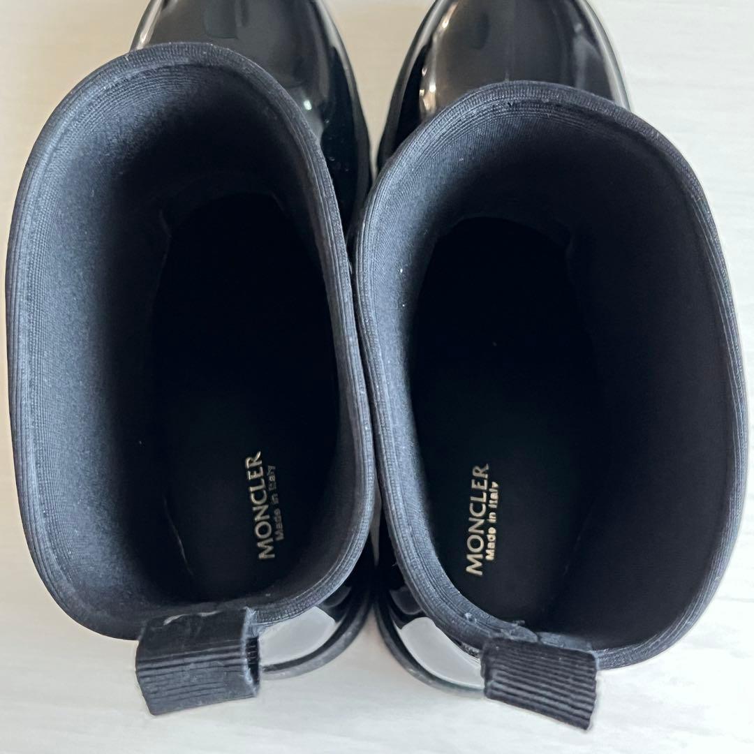 【希少】モンクレール レインブーツ 長靴 38 24.5cm 保存袋 箱付き