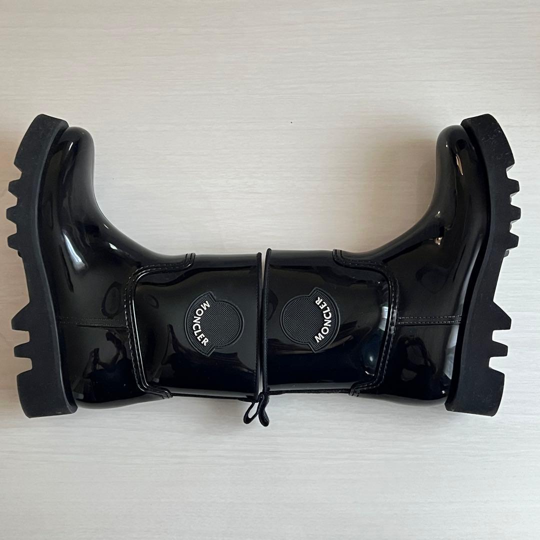 【希少】モンクレール レインブーツ 長靴 38 24.5cm 保存袋 箱付き