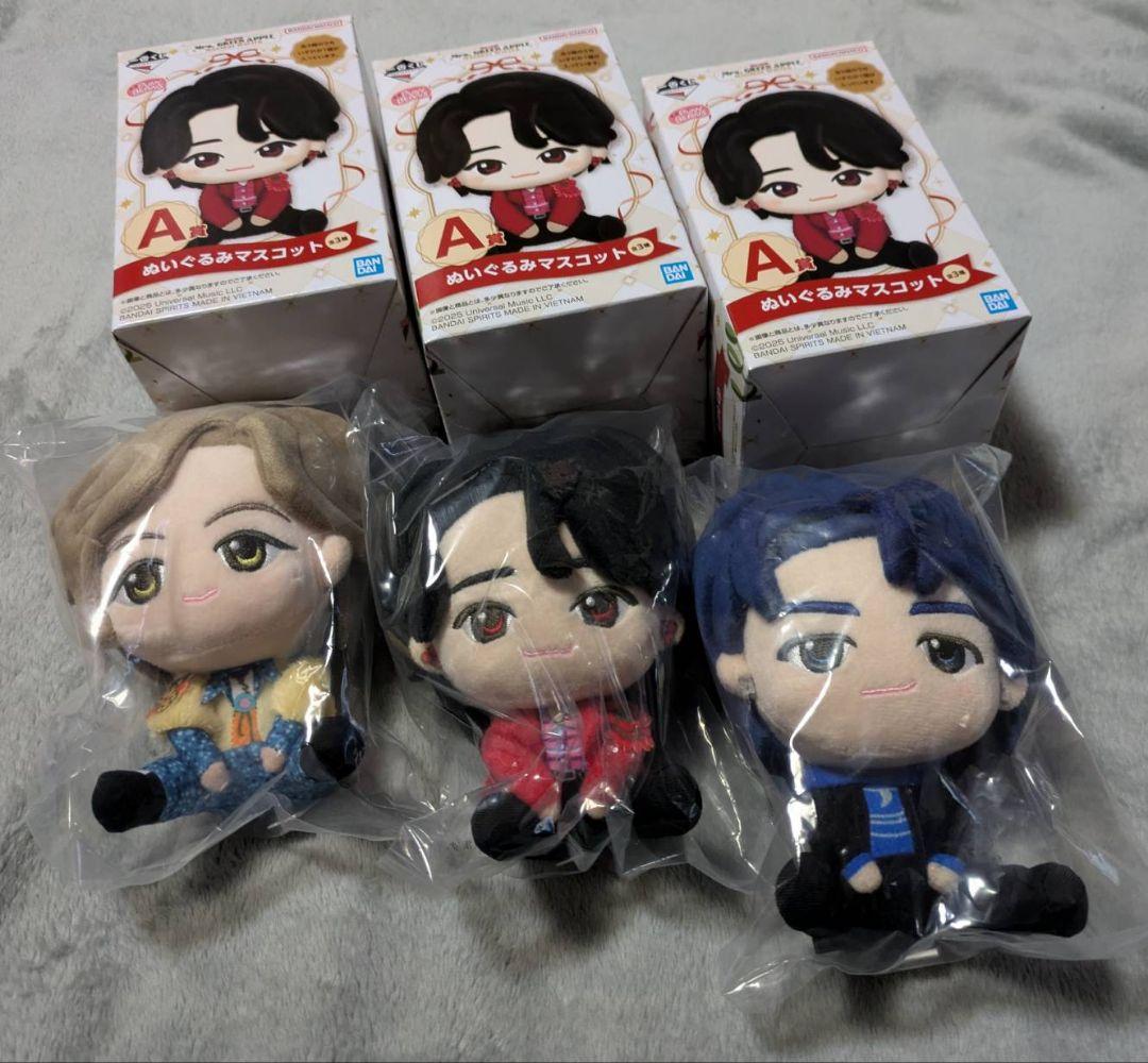 ミセス　一番くじ　Mrs. GREEN APPLE　A賞 ぬいぐるみ　全3種 ミセス 一番くじ Mrs. GREEN APPLE A賞 ぬいぐるみ 全3種 - メルカリ