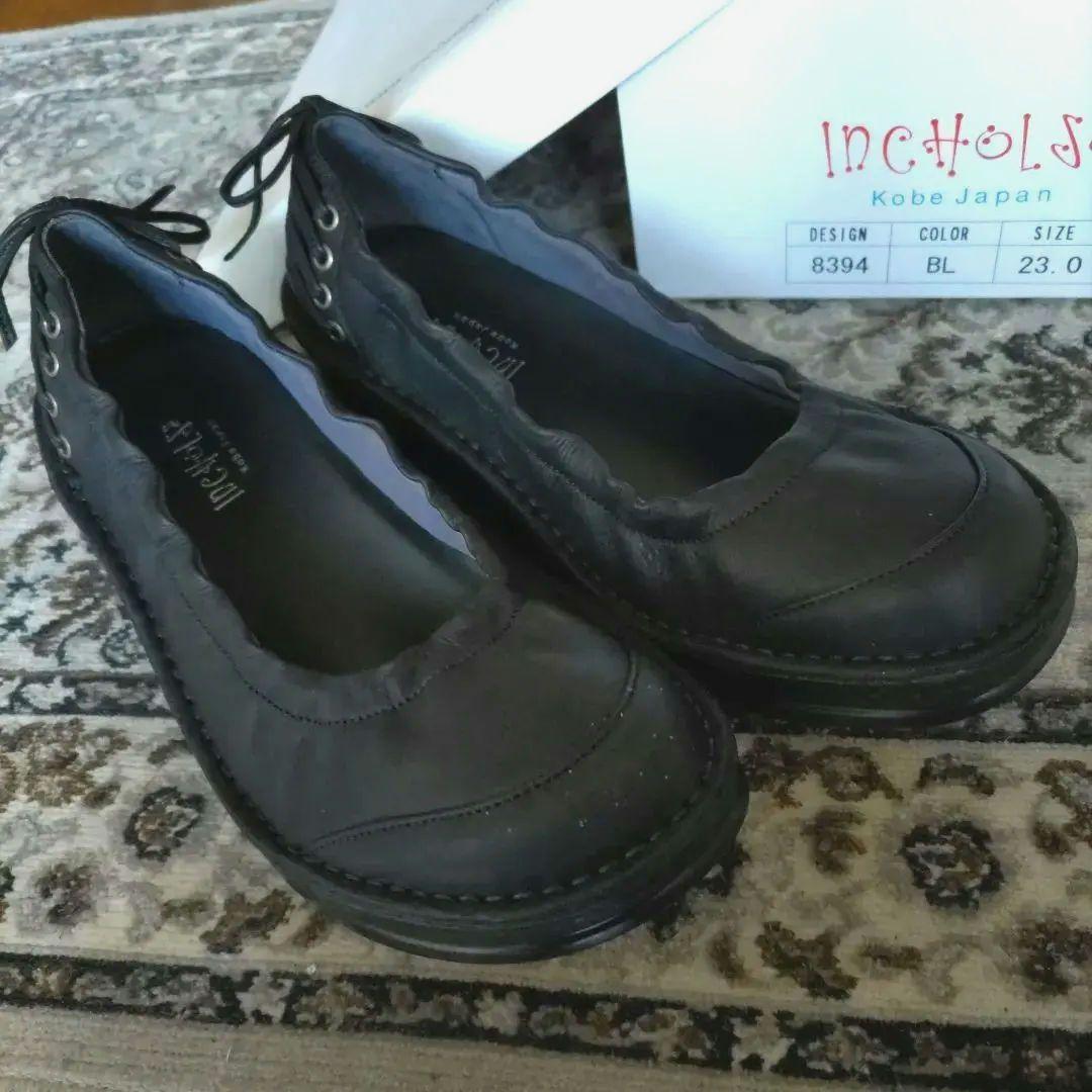 未使用 インコルジェ バレエシューズ 8394 レースアップ リボン