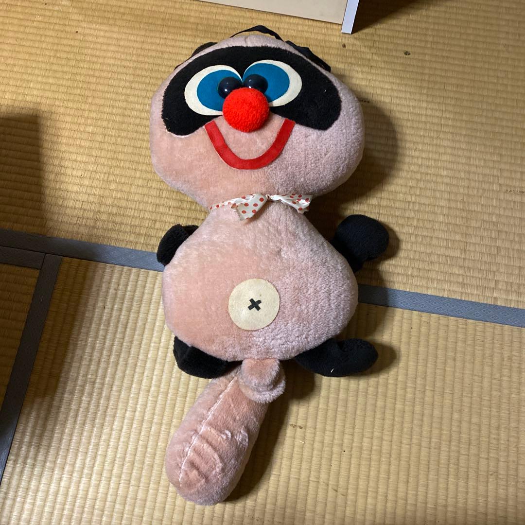 昭和レトロ たぬき ぬいぐるみ 約60cm タヌキ ビンテージ - メルカリ