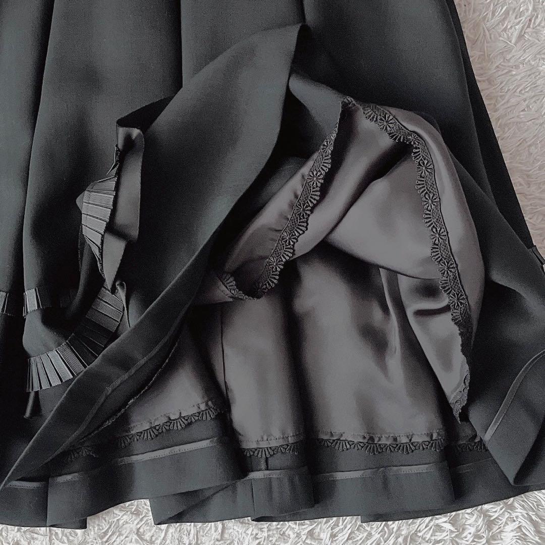 美品】フォクシー ワンピースドレス ボックスプリーツAライン