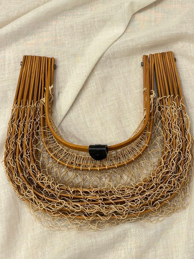 ヴィンテージ ピーコックバッグ カゴバッグ 竹 toro oz