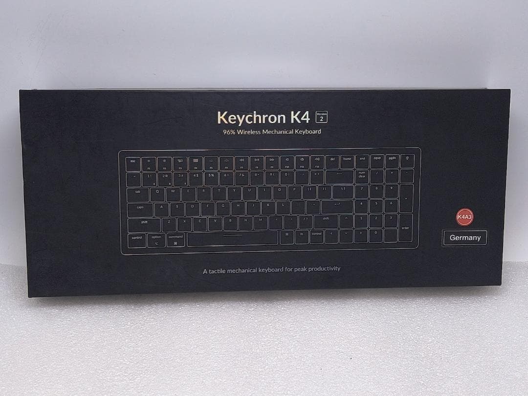 【動作確認済】Keychron K4 V2 ワイヤレスメカニカルキーボード 茶軸 キーボード K4(V2)White LED(茶軸) K4-A3-JIS [有線・ワイヤレス