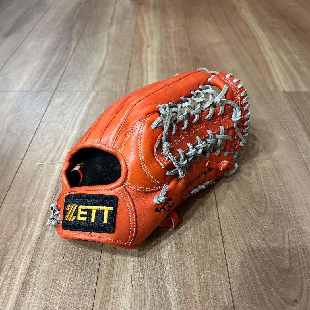 ★旧ラベルZETTプロステイタス外野手用ソフト軟式草野球★ プロステイタス ゼット ZETT PROSTATUS 軟式用グラブ 外野手用 サイズ8