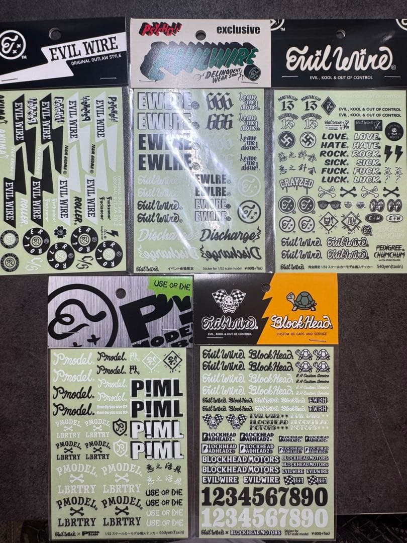 EVILWIRE evilwire イービルワイヤーミニ四駆ステッカー - メルカリ
