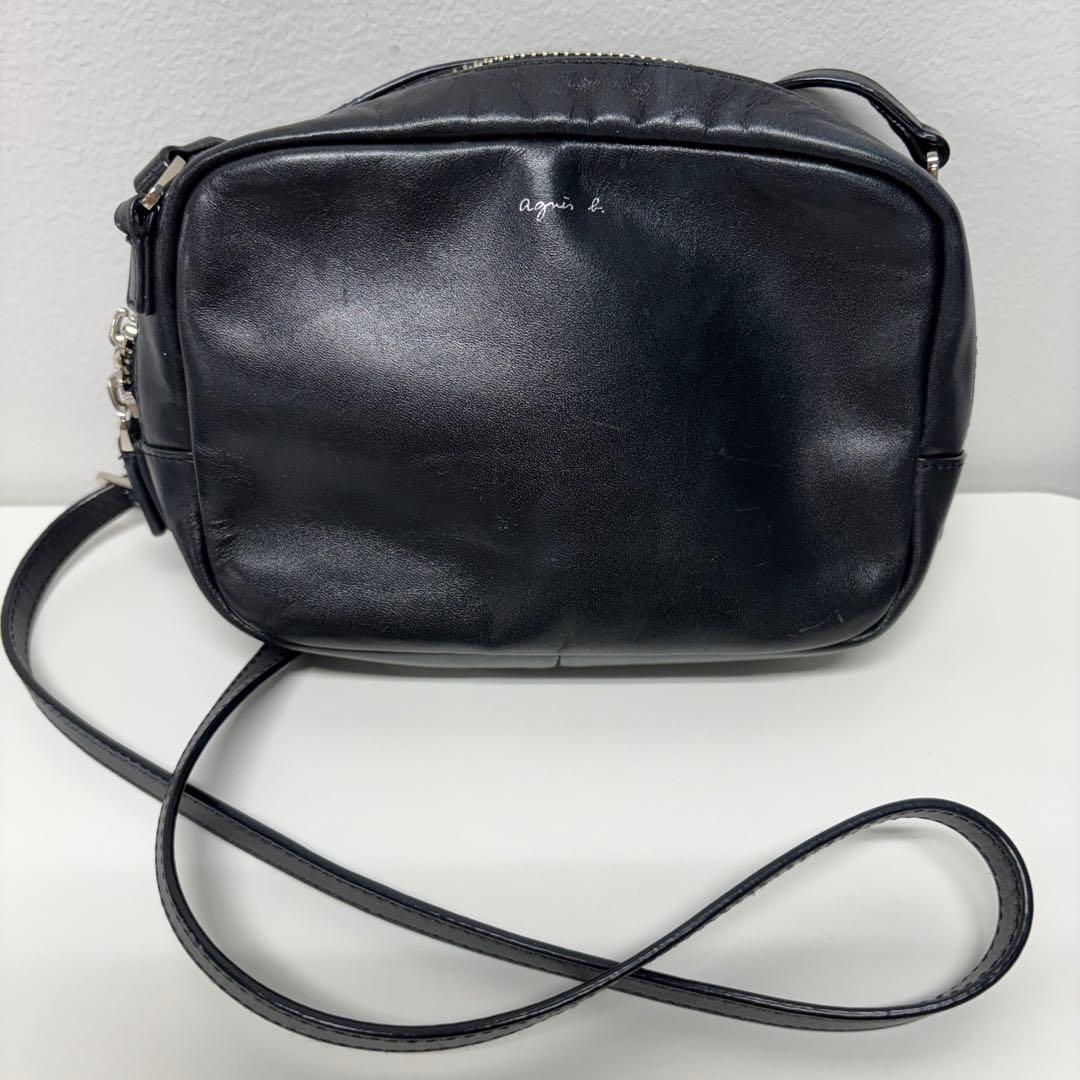 アニエスベー ショルダーバッグ ポシェット カメラバッグ ブラック