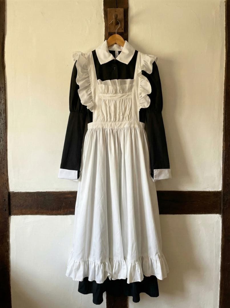 ワンダーパーラー クラシカルメイド服 Mサイズ エプロン 帽子3点セット