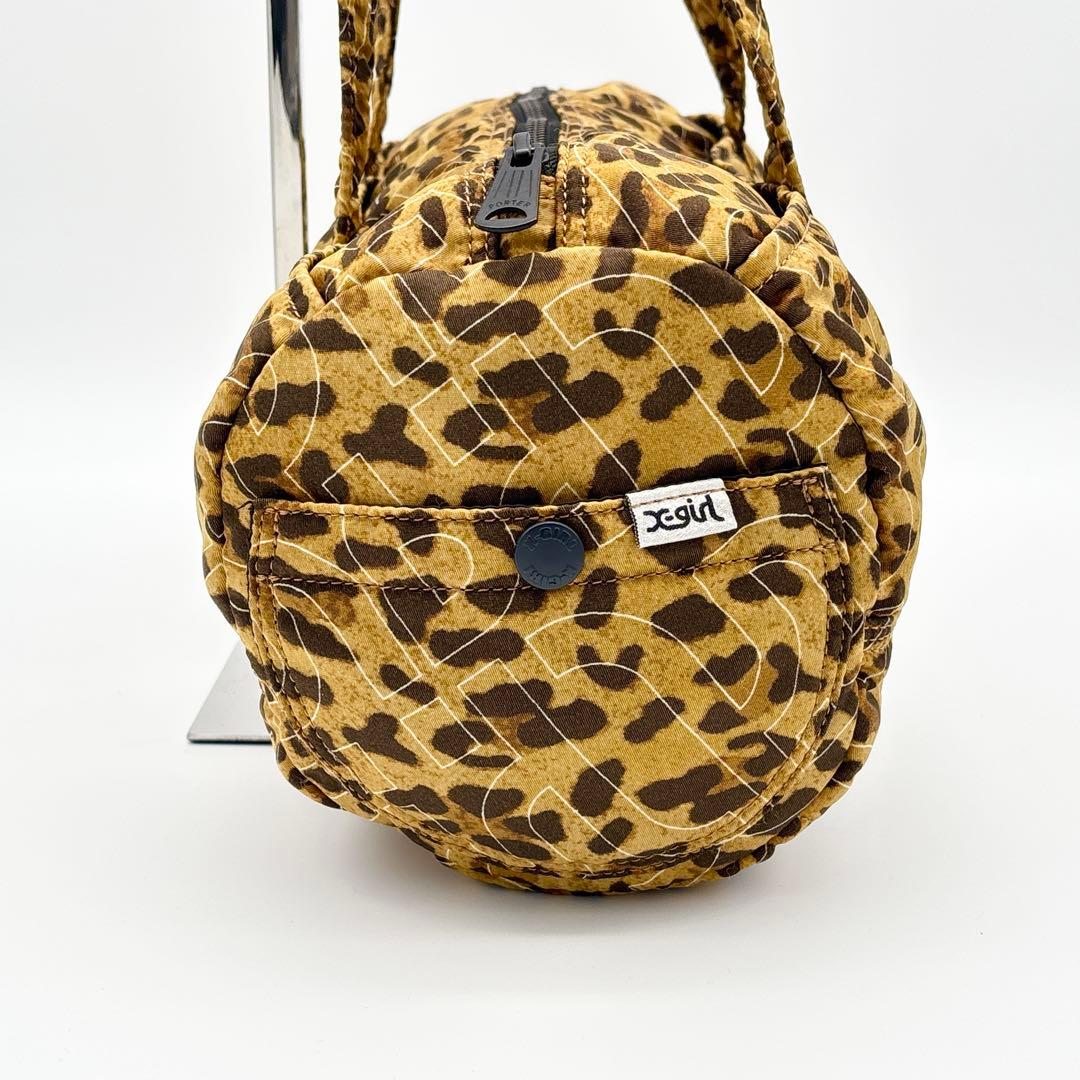 希少・美品】PORTER×X-girl ドラムバッグ レオパード 肩掛け 豹柄