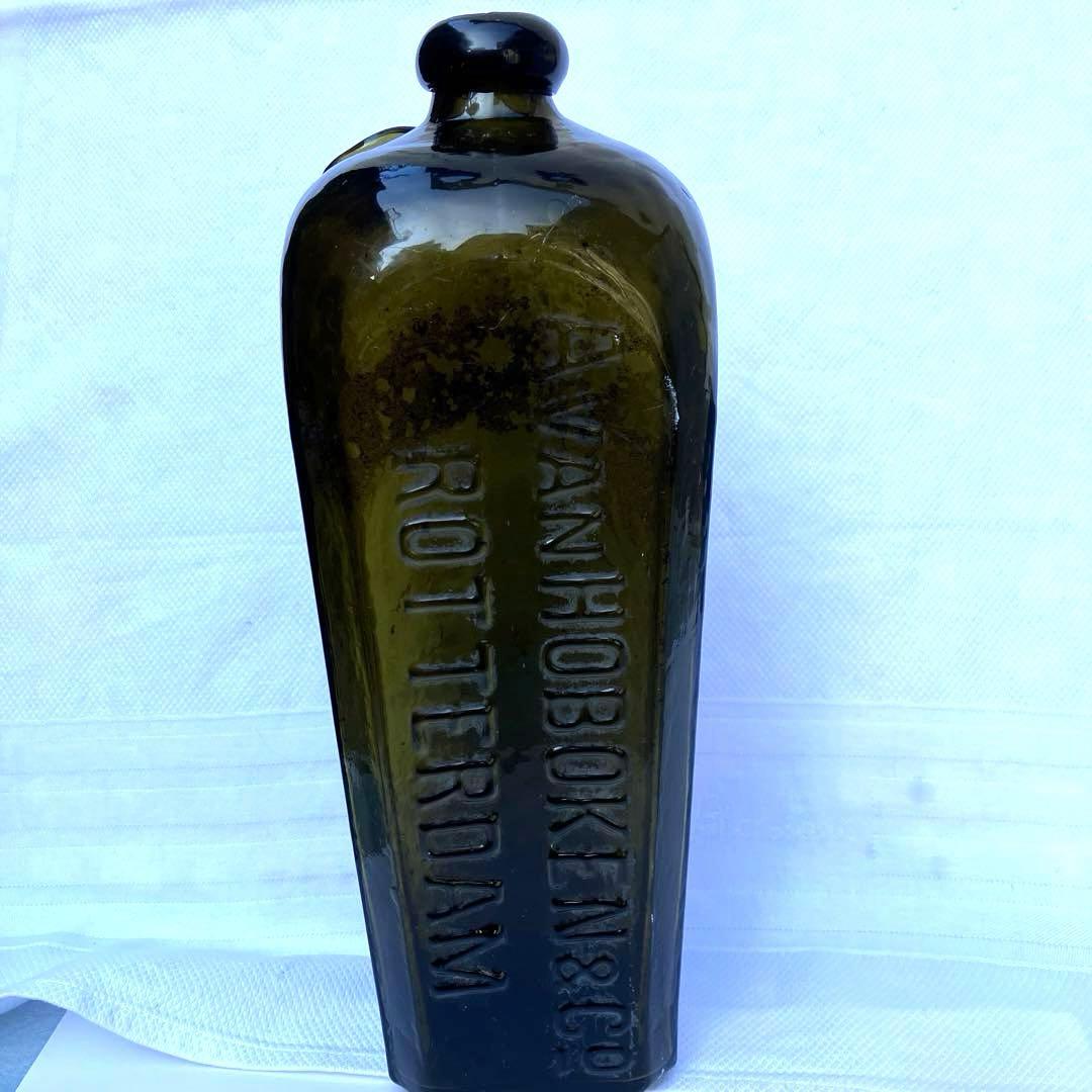 オランダ瓶 ジンボトル 骨董 古いガラス - メルカリ