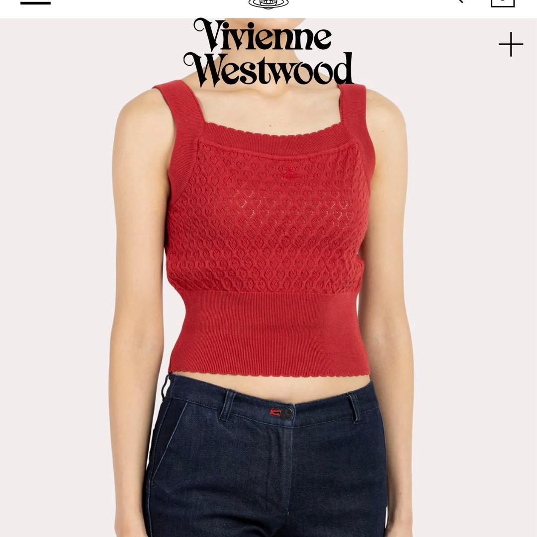 Vivienne Westwood ハートパターンニットキャミソール新品未使用