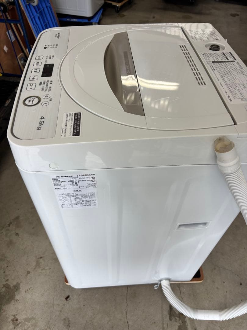 SHARP ES-GE4D-C 2020年製 全自動洗濯機 4.5kg T