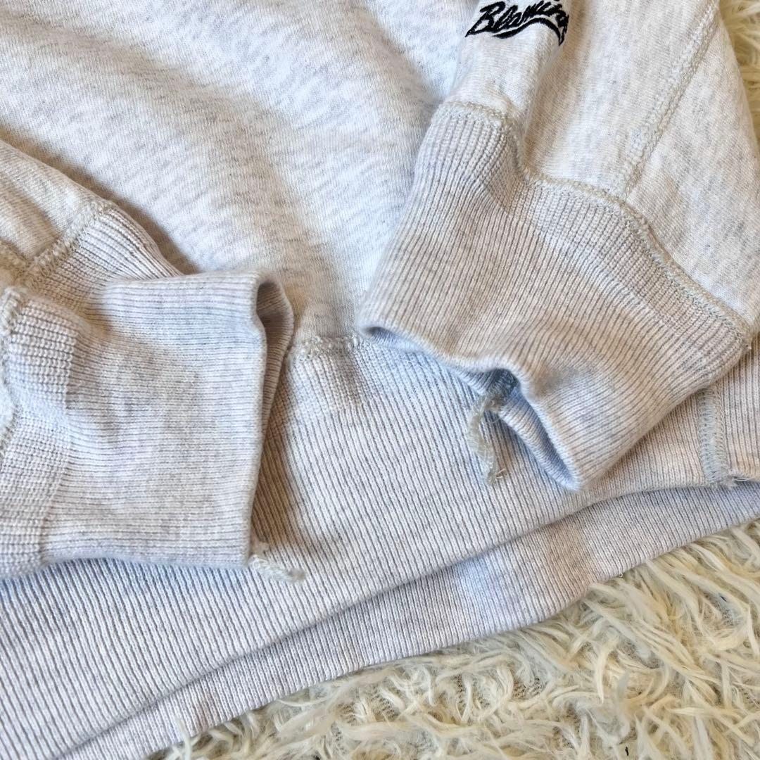 BLAMINK ブラミンク 吊 裏毛 ロゴ ロング スリーブ スウェット グレー