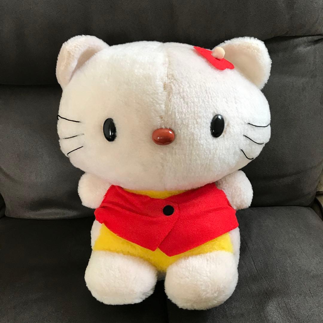 ねこ 白猫 ぬいぐるみ ファンシー 昭和レトロ - メルカリ