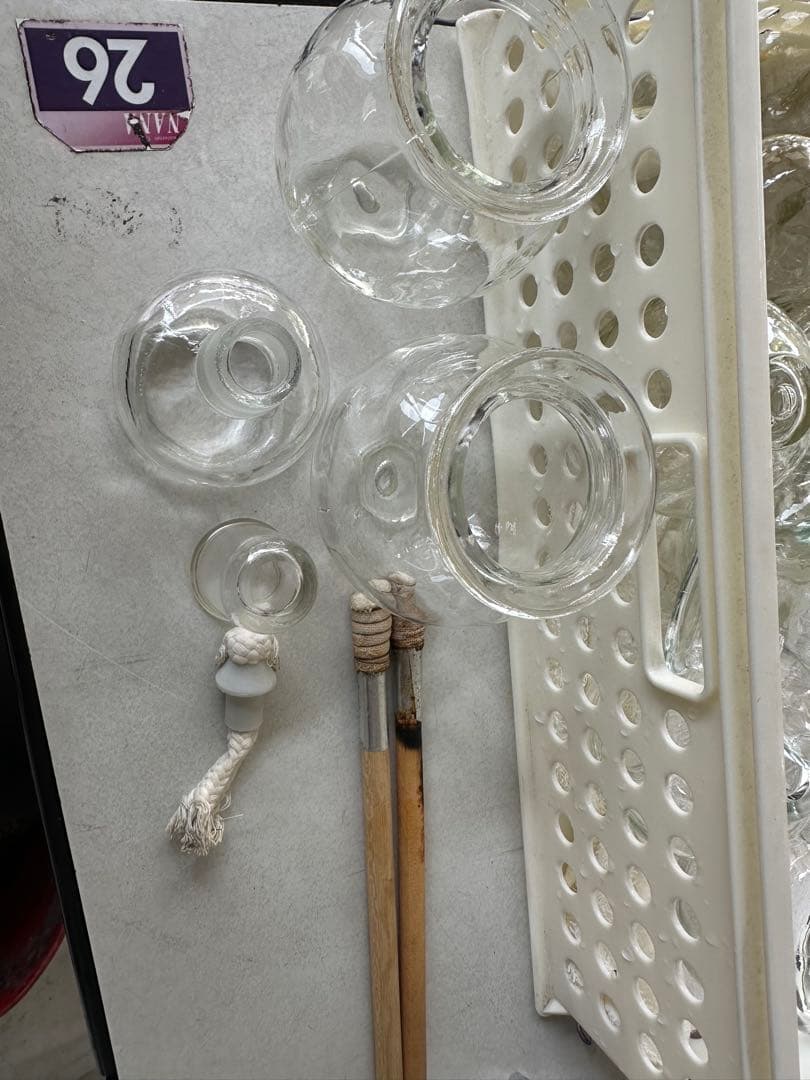 カッピング 吸い玉 ガラス アルコールランプ付き21個セット