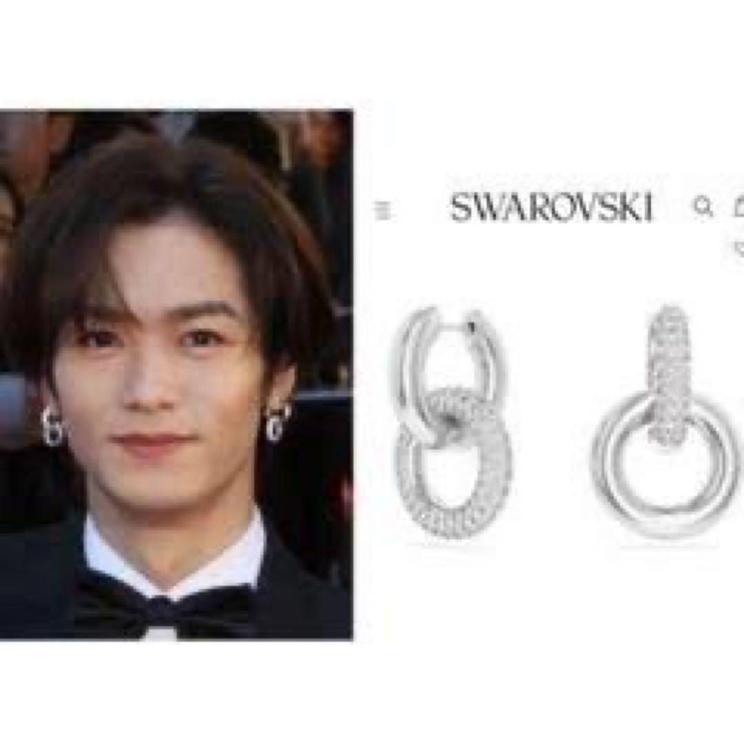 川村壱馬着用スワロフスキー Dextera フープピアス - メルカリ