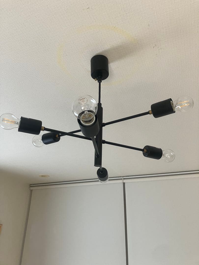 ニトリ ペンダントライト (ブラック)6灯