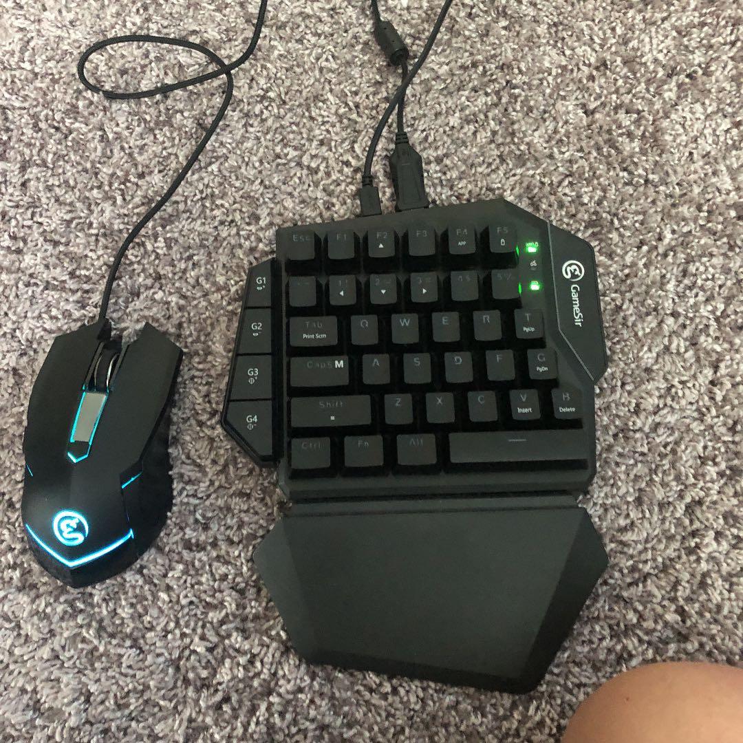 PCスイッチプレイステーション3などなどに使えるキーボードです Nintendo Switch/PS4/Xbox コンバーター内蔵 片手ゲーミングキーボード