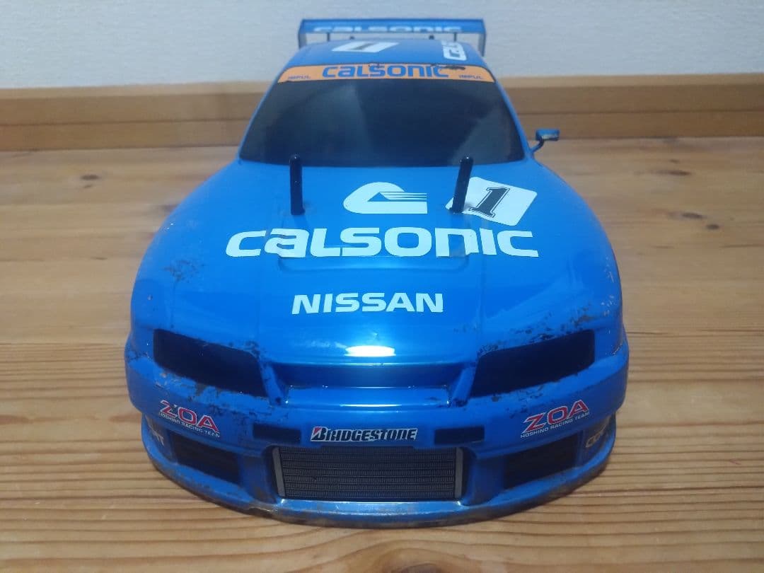 タミヤ TL01 シャーシ カルソニック スカイライン GT-R ボディ - メルカリ