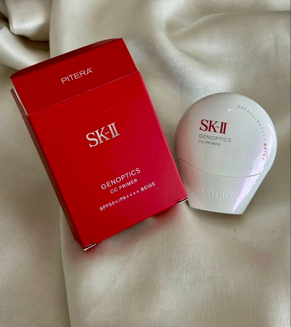 【SK-II】ジェノプティクスCCプライマー ナチュラルベージュ,1度の使用のみ ジェノプティクス CC プライマー / SKII(CCクリーム, ベースメイク)の