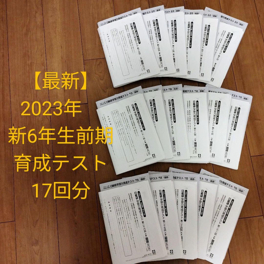 日能研 6年 2024 前期 育成テスト 全17回分