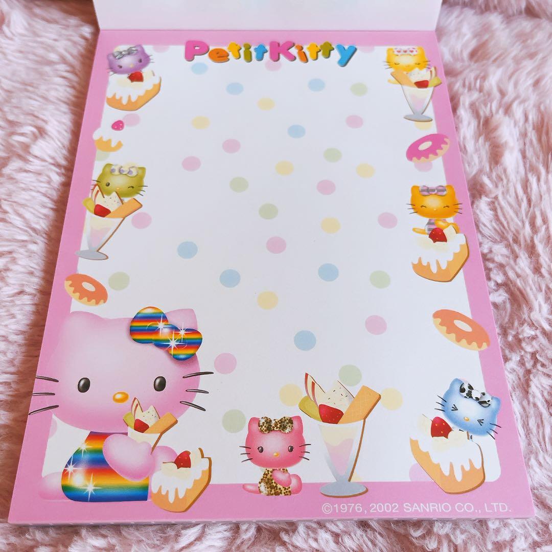 希少レア ハローキティ ホシ レターパッド メモ 付箋 シール 2002