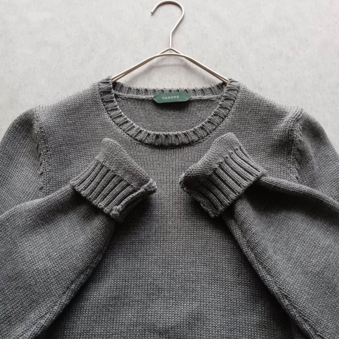 《美品★》ZANONE　ザノーネ　クルーネックニット