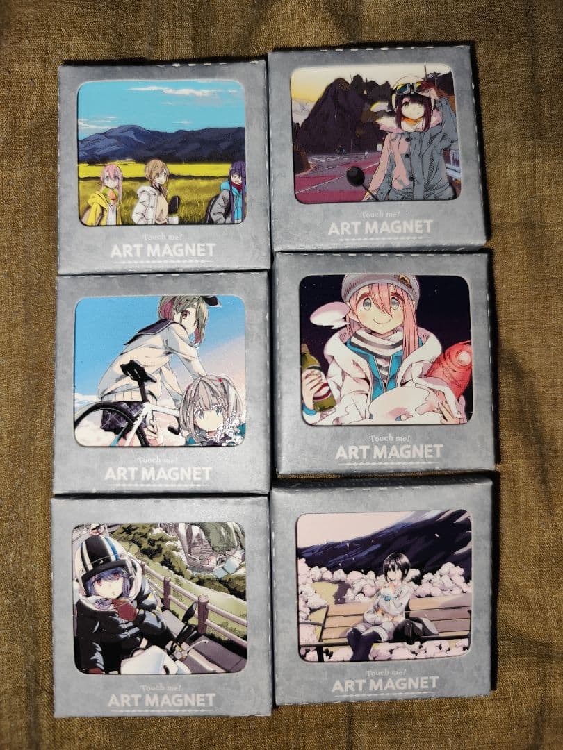 ゆるキャン展 10周年 アートマグネット 全6種 各務原なでしこ 志摩リン