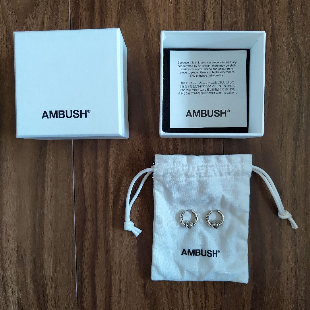 AMBUSH MINI BALL CLOSURE EARRINGS フープピアス - メルカリ