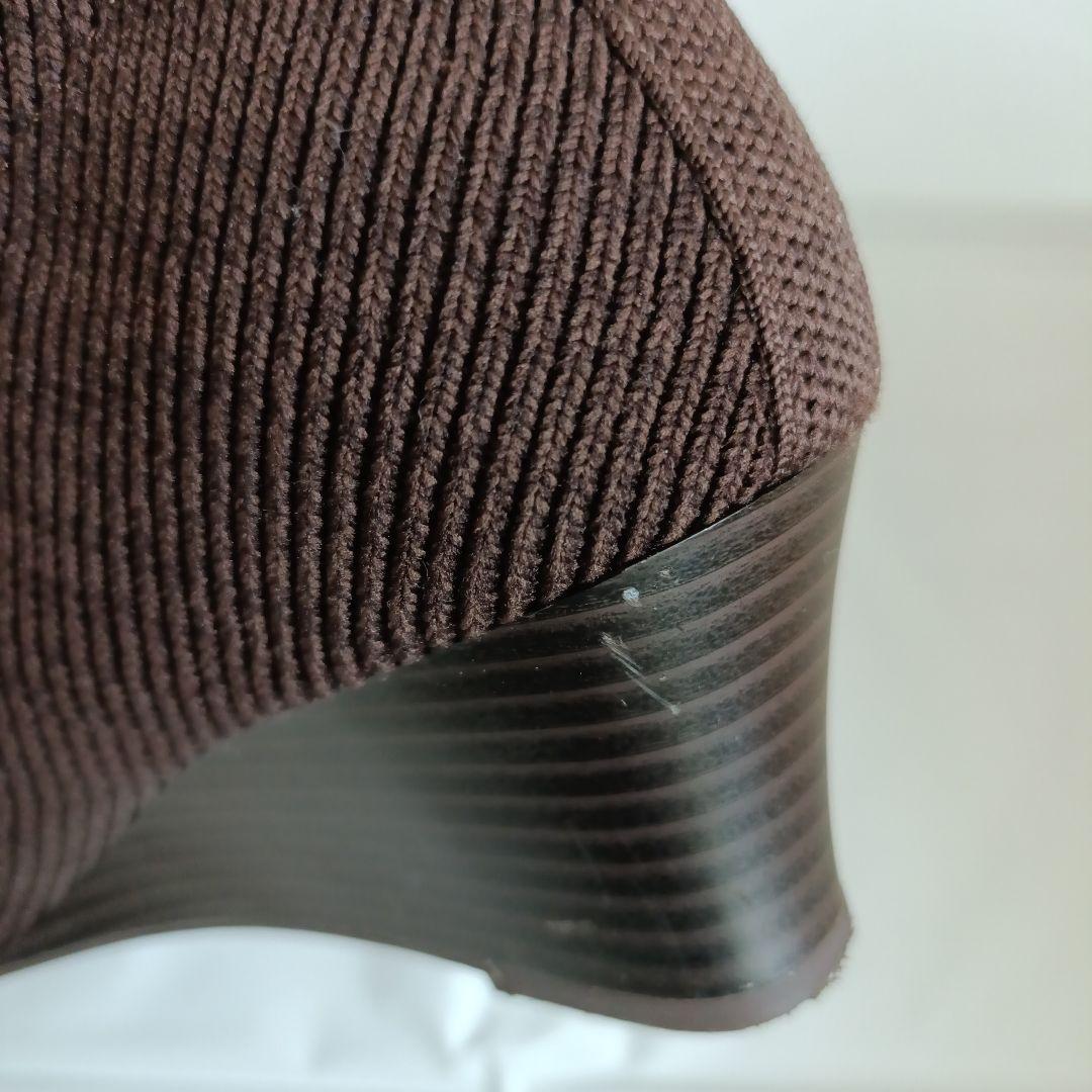 VIVAIA(ビバイア) リブ編み ショートブーツ EU37(23.5cm)