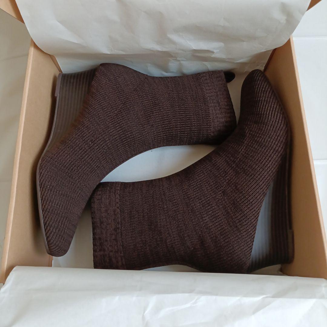 VIVAIA(ビバイア) リブ編み ショートブーツ EU37(23.5cm)