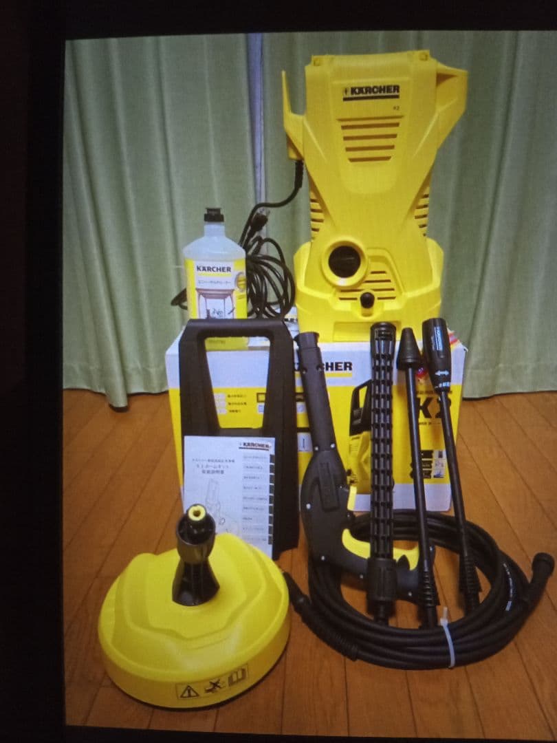 ケルヒャー　k2　ホームキット　付属品揃っています ケルヒャー（KARCHER） 高圧洗浄機 K 2 サイレント自吸セット