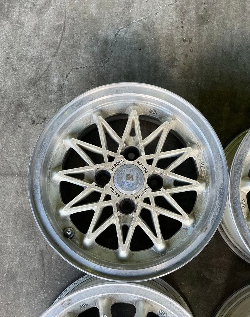 ヒーローズレーシング 13×5.5J 4穴 100mm 当時物