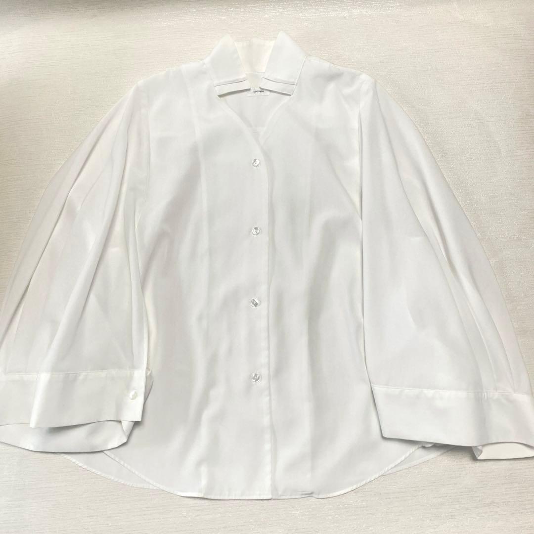 極美品】cccmalie シーマリー ケープ 長袖 ブラウス ホワイト 白