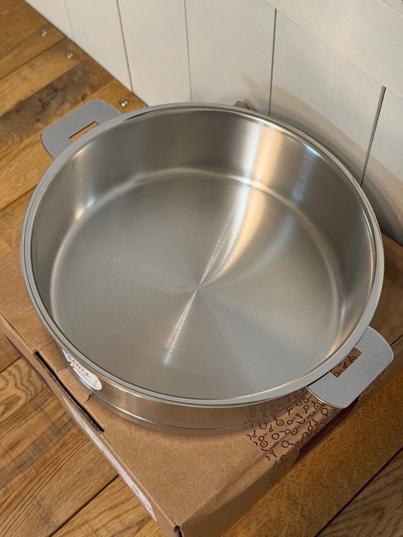 新品 CRISTEL 両手浅鍋 L 22cm 蓋なし S22QL - メルカリ