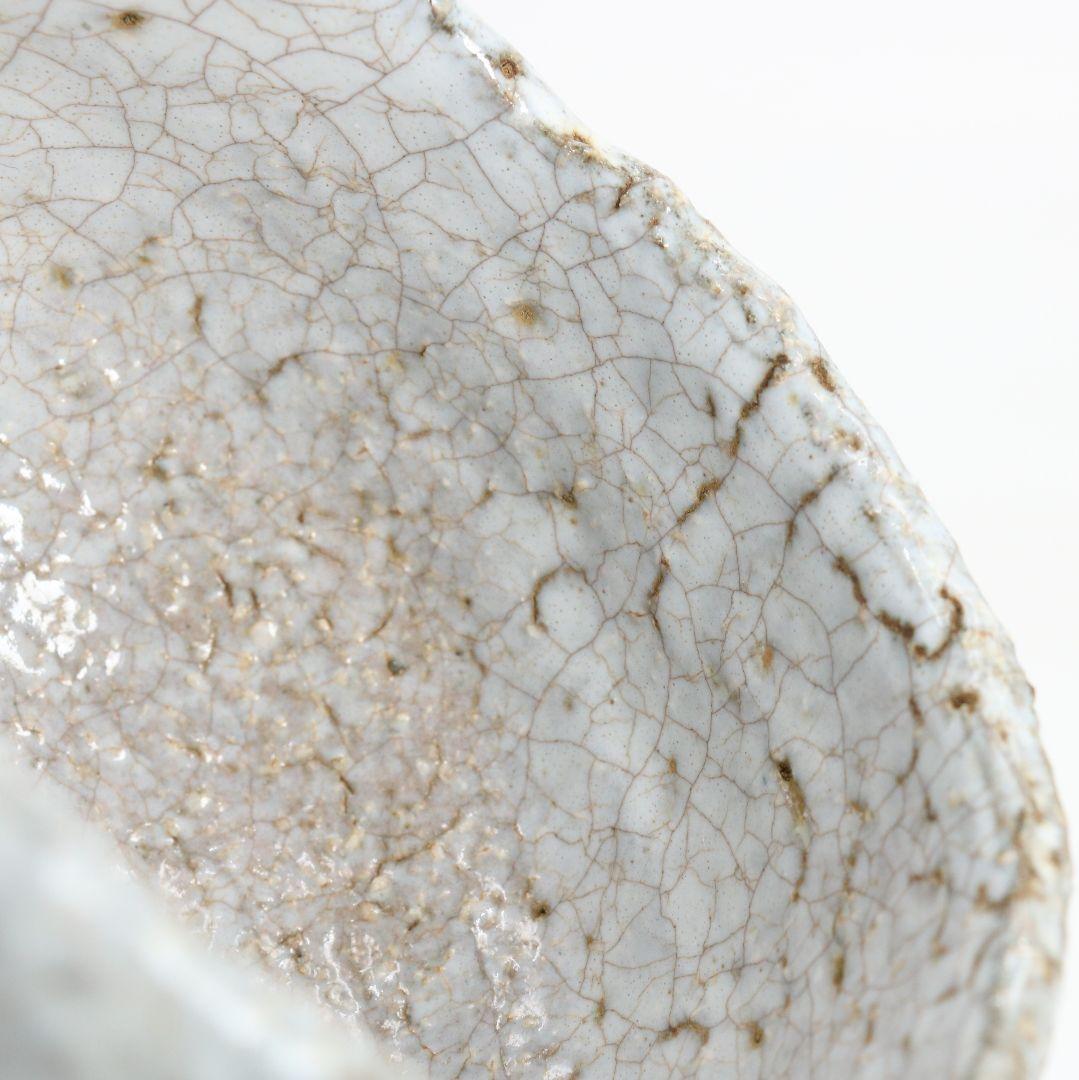 人間国宝 十代休雪 三輪休和作 鬼萩茶碗 表千家十四代 而妙斎書 M972