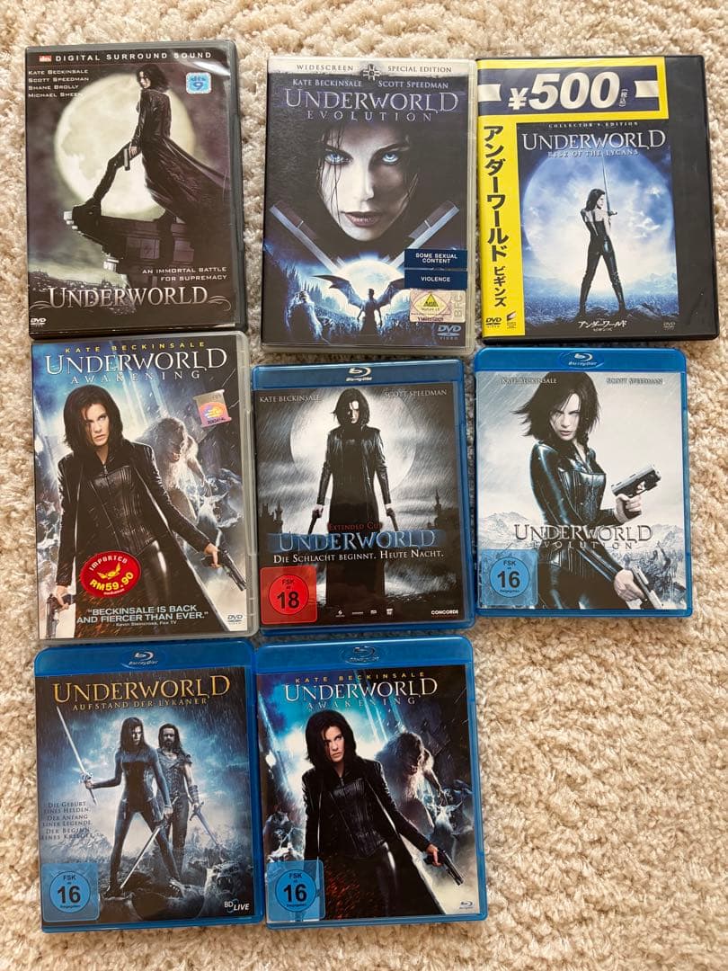 Underworld DVDと Blu-ray の8枚組セット Amazon.com: Underworld - 5 Film Limited Edition Collection