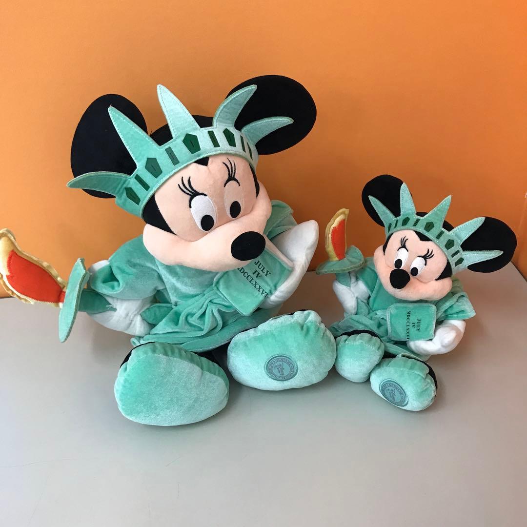 ディズニーストア ミニー 自由の女神 ぬいぐるみ 2点セット ※ばら売り