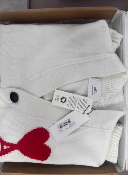 AMI PARIS ハート刺繍 セーター 秋冬ニット 男女兼用