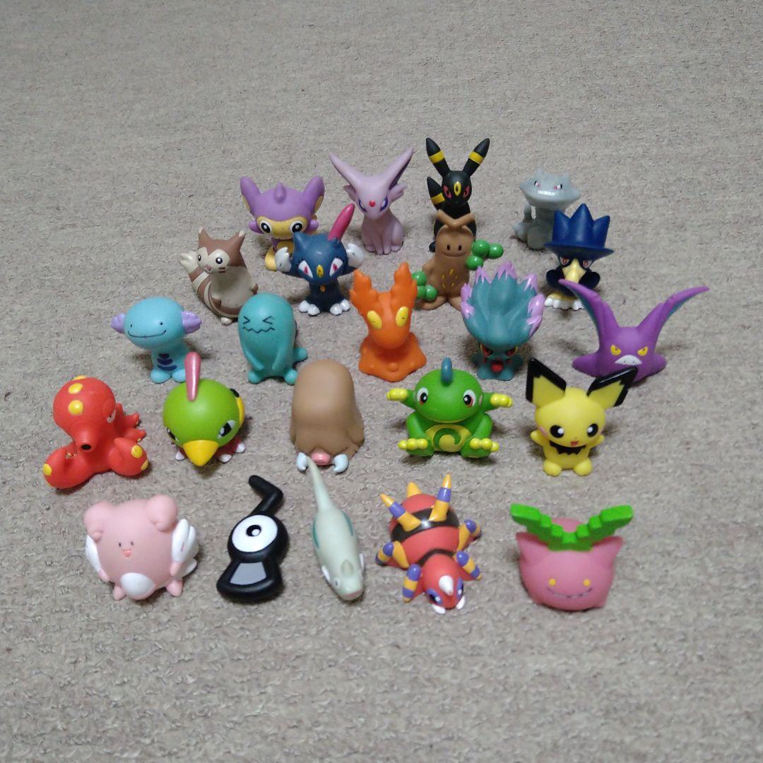 ポケモンキッズ 378体まとめ売り 1996〜2010年 ソフビ 指人形