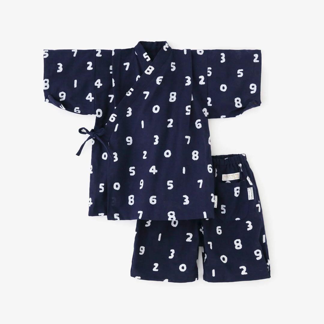 ソウソウ　いせもめん わらべき　こどもじんべい　そすう  こんいろ　140 新品 ○いせもめん こどもじんべい／そすうこん ときいろ