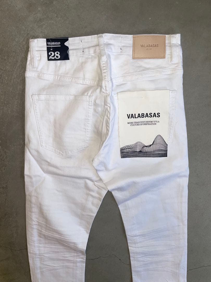 VALABASAS バラバサス ホワイト スキニーデニム 新品タグ付き 28