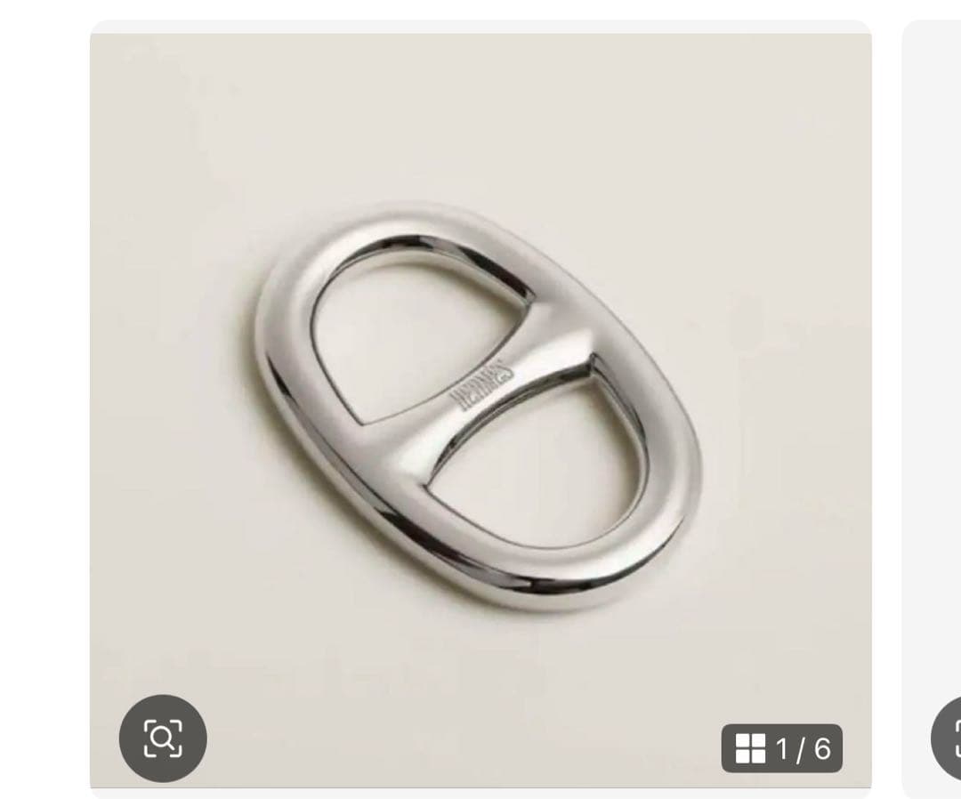 Berry 新品未使用　HERMESシェーヌダンクル HERMES - 未使用 エルメス シェーヌダンクル GM 11コマ シルバー925