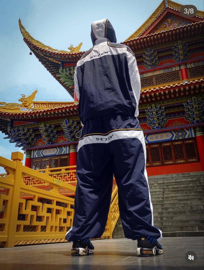 SE7EN ナイロンセットアップ (メルトラ似) - ジャケット・アウター特別