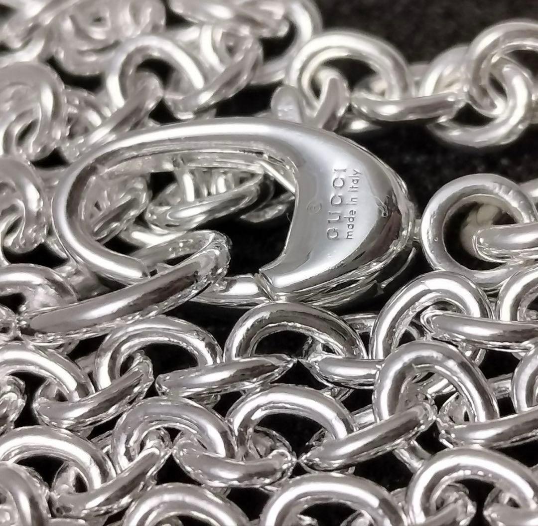 GUCCI あずきチェーンネックレス シルバー925 50cmの通販はau PAY