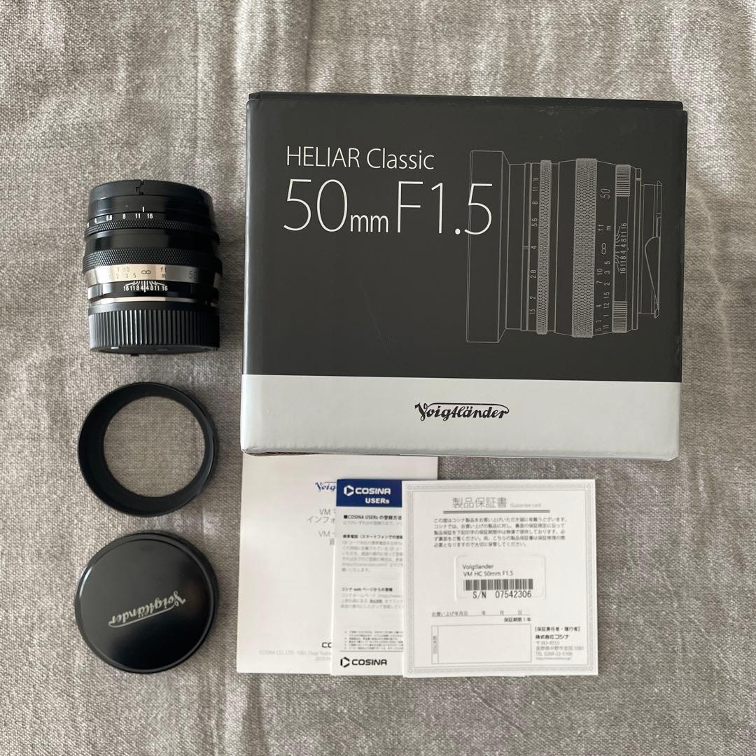 美品 Voigtlander HELIAR classic 50mm F1.5 Amazon.com : Voigtlander Heliar Classic 50mm f/1.5 VM Lens
