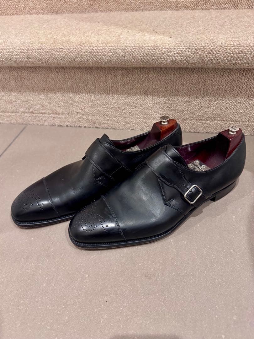 ル*ン様 Edward Green モンクストラップ 808 UK9.5 28c - メルカリ